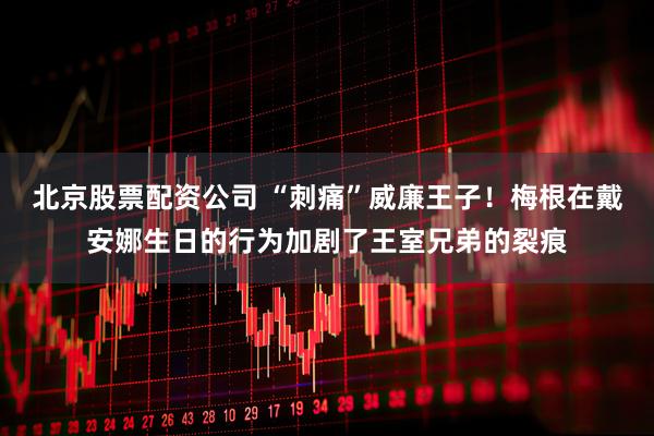 北京股票配资公司 “刺痛”威廉王子！梅根在戴安娜生日的行为加剧了王室兄弟的裂痕