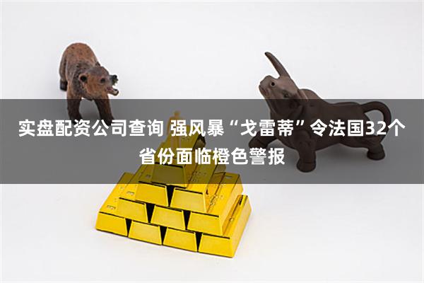 实盘配资公司查询 强风暴“戈雷蒂”令法国32个省份面临橙色警报